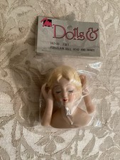 Mangelsen's 161-20 Porcelain Doll Head  Hands Blonde Woman Closed Eyes