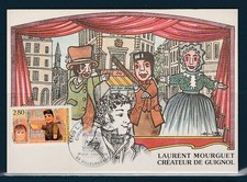 carte  1er jour Mourguet créateur de Guignol  69   Villeurbanne     1994