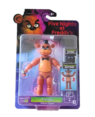 FNAF Five Nights At Freddy's Fazbear 5'' Figure NEW Glowing Eyes Jump Scare 2025