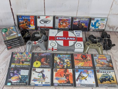 Sony PlayStation 1 Ps1 Konsole Bundle mit 20 Spielen großes Lot Retro Gaming 
