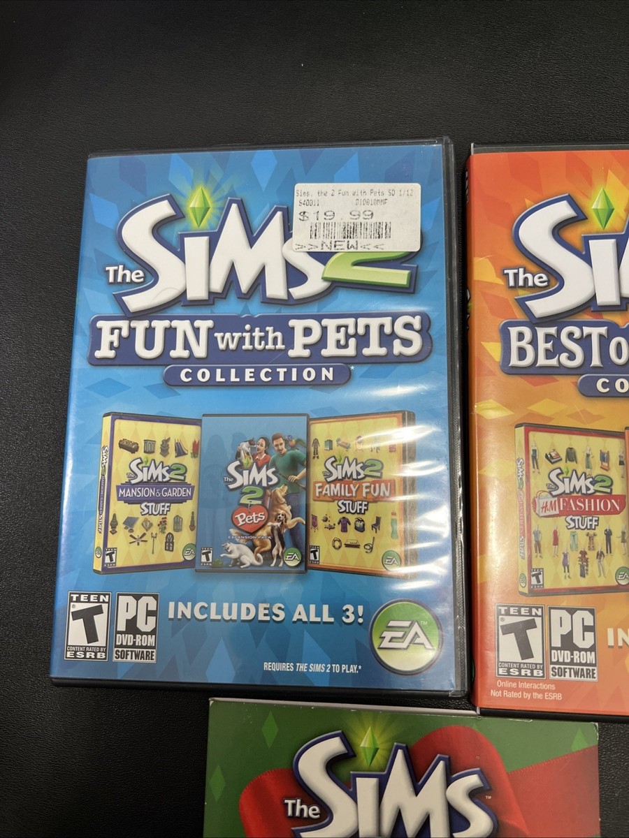 Sims 2 Expansion Lot - Holiday Party Pack + Best of Business + Fun