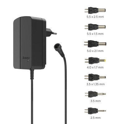 Hama 1500mA Universal Netzgerät 24W + 7 Adapter Stecker Netzteil Ladegerät 261