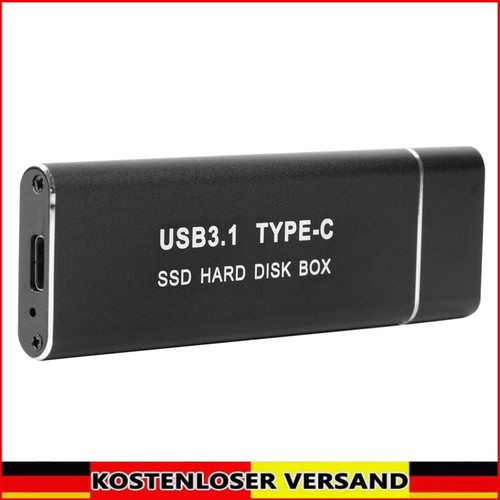 NVME External SDD Enclosure M.2 Key SSD Hard Disk Box PCIE NVME (Black)