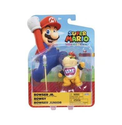 #ad Super Mario Bowser Jr 2.5” Figure Jakks Pacific w Paint Brush Nintendo $28.99