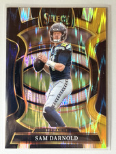 2025 Select Sam Darnold #13 Black & Gold Prizm Shock