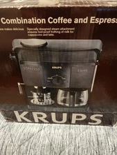 Krups XP1500 Coffee Maker & Espresso Machine Combination Black - Open box