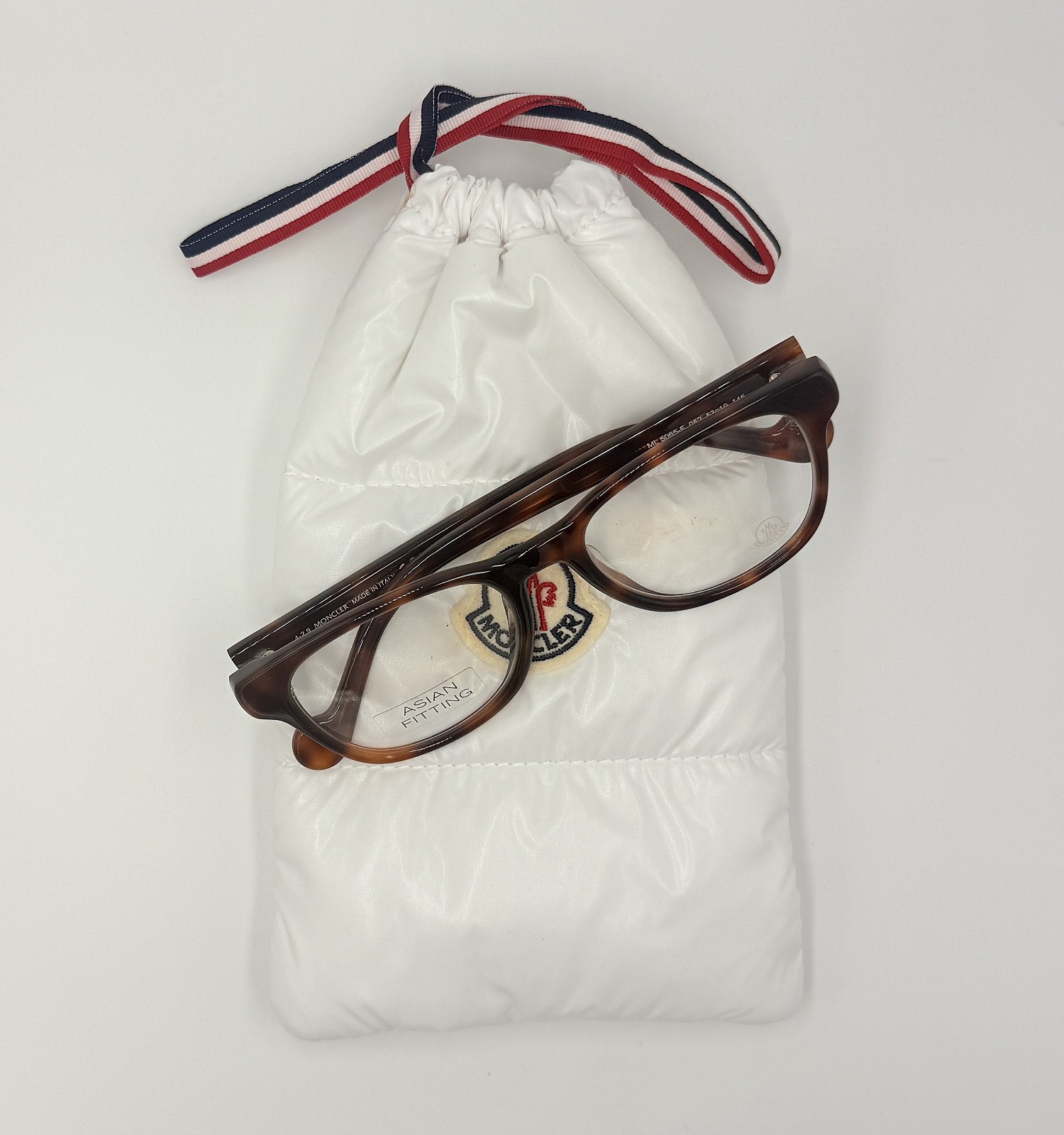Authentic MONCLER ML5065-F 052 Dark Havana Square Demo Lens Eyeglasses - 53 mm thumbnail 10