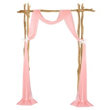 Wedding Arch Draping Fabric, 1 Panel 20 FT Backdrop Curtains, Light Pink