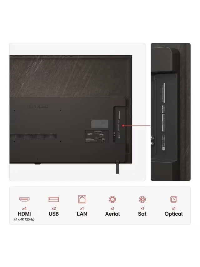 LG OLED55B56LA {2025} OLED HDR 4K UHD Smart TV Dolby - 55" {Marks/Alt Remote} - Image 2 of 4