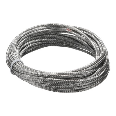 K-Type 2x0.5 Thermocouple Wire AWG 24 Braided Stainless Steel Insulation 33 Ft