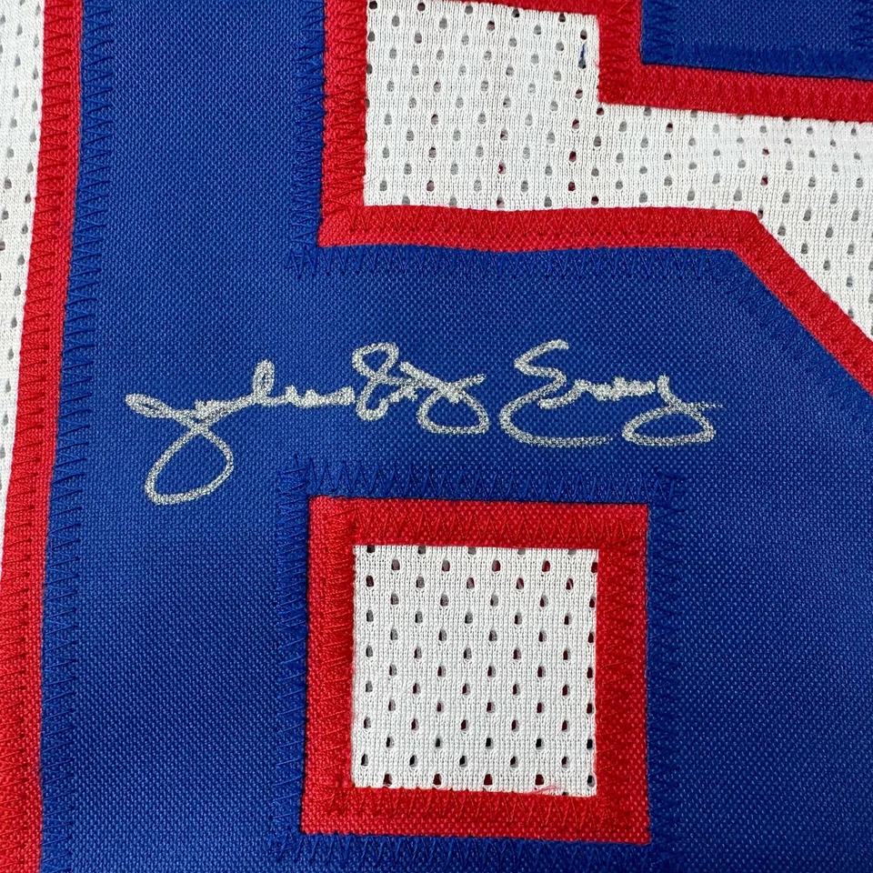 Autographed/Signed Julius Erving Dr. J Philadelphia White Jersey JSA COA - Image 3 of 4