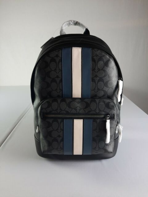 West Backpack In Signature Canvas With Varsity Stripe Top Sellers 