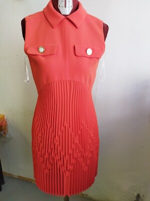 GIANNI VERSACE COLLECTION Pleated Casual Cocktail Party dress Size: IT42, EU:38