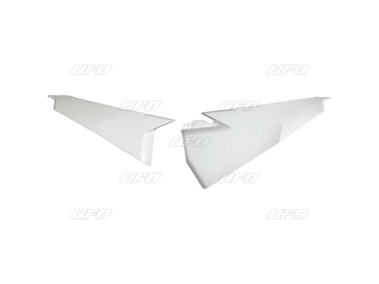 Plaques de numéro latérales UFO blanc carénage moto Husqvarna FC 2019