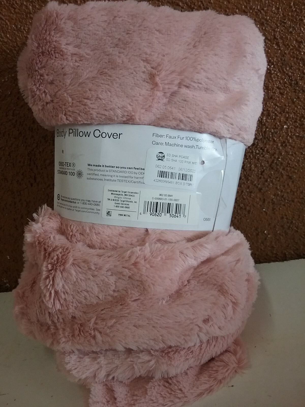 Plush Body Pillow Cover Room Essentials Pink eBay