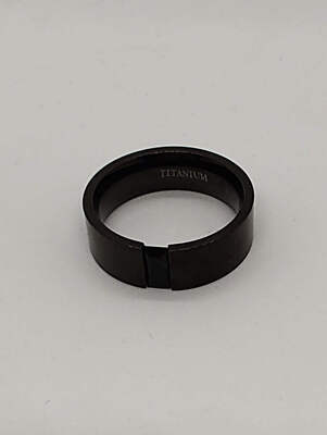 Men's Black Titanium Wedding Band