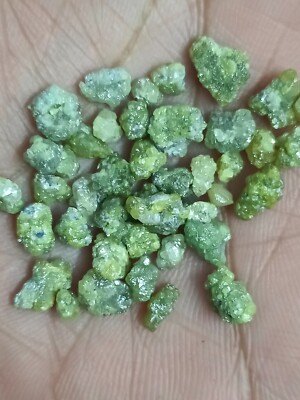 10.00 CT Yellow Greenish Rough Loose Diamonds | Natural Uncut 4.0-6.0 MM Gems