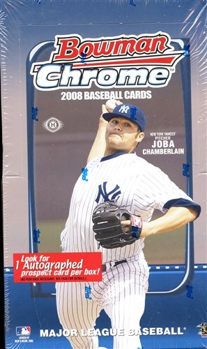 2008 BOWMAN CHROME SEALED BASEBALL HOBBY BOX