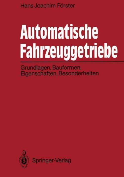 Hans J. Förster | Automatische Fahrzeuggetriebe | Taschenbuch |
