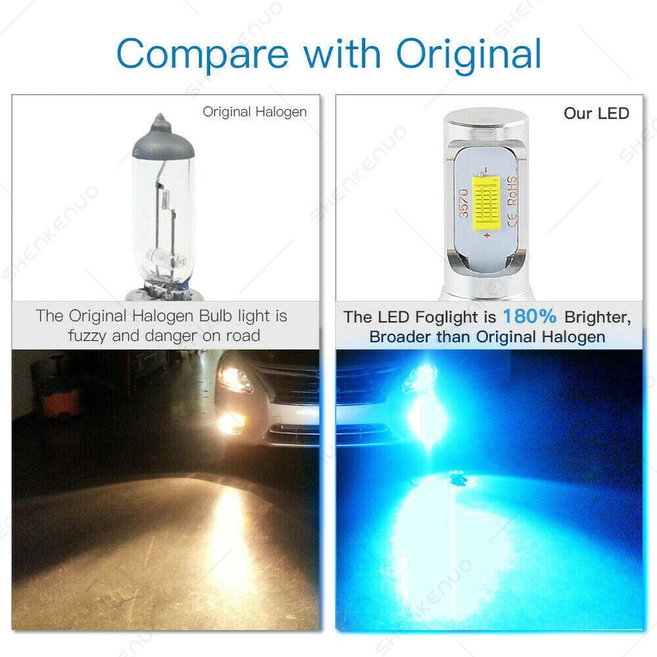 100W For Can-Am Spyder ST-S SE5 2013-2015 2016 LED Headlight H4 9003 8000K Bulbs Foto 2 de 4