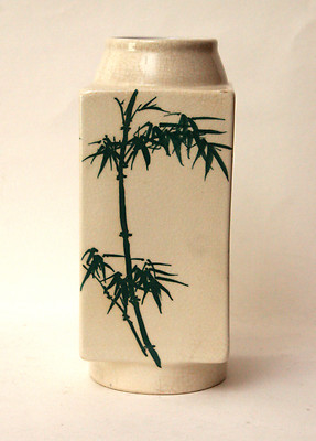 Antique China Ceramics Mark Cong-shaped Vase Crackled Ware 1970's