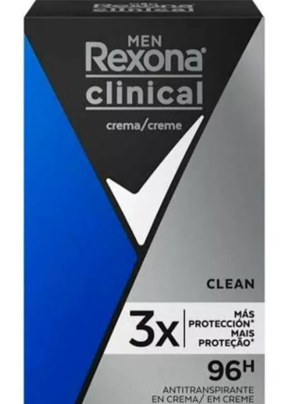 Desodorante creme Rexona Clinical Men Clean 48g