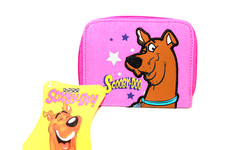 NEW IN PACKAGE 2003 CARTOON NETWORK SCOOBY DOO PINK COIN BAG WALLET STARS