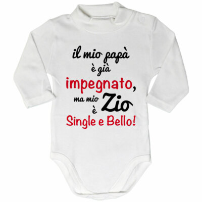Fupies Bavaglino Neonato Personalizzato 'Io Sono Bella Ma Devi Vedere Mio Zio' - Made In Italy - 3