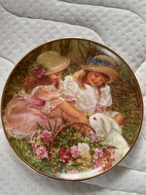 Wandteller  Easter Morning Visitor  by Sandra Kuck - Limited Edition Nr. 3328C