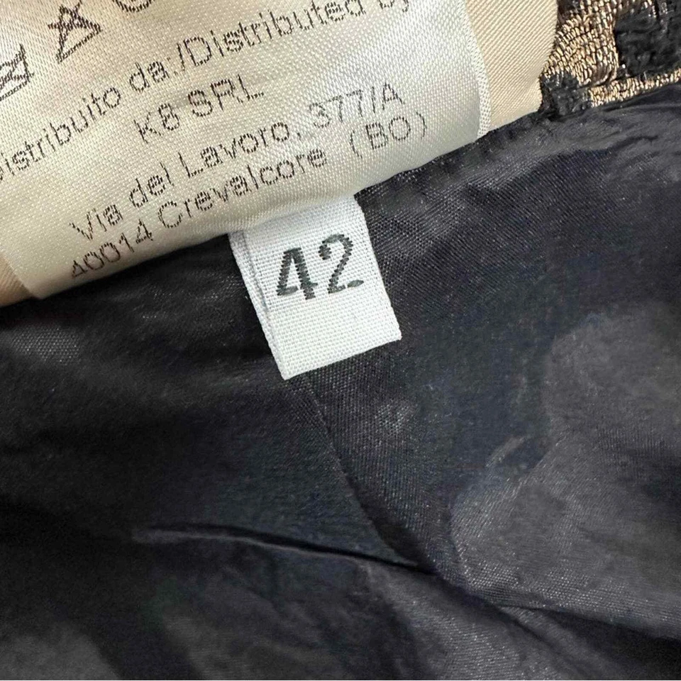 Pantalones Erika Cavallini Semi-Couture Estampado Animal Nuevos con Etiquetas Foto 3 de 4