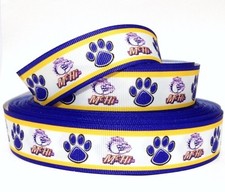 GROSGRAIN RIBBON 1" PAW PRINTS Printed BULK 1, 3, 5 YARDS