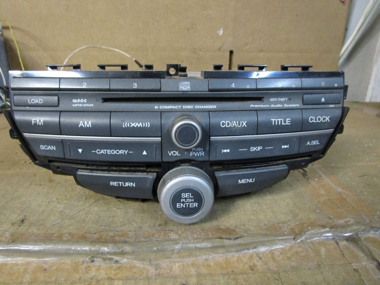10 11 Honda Crosstour Radio 6 Cd Mp3 Player & Code 3BAA 39100TP6A112
