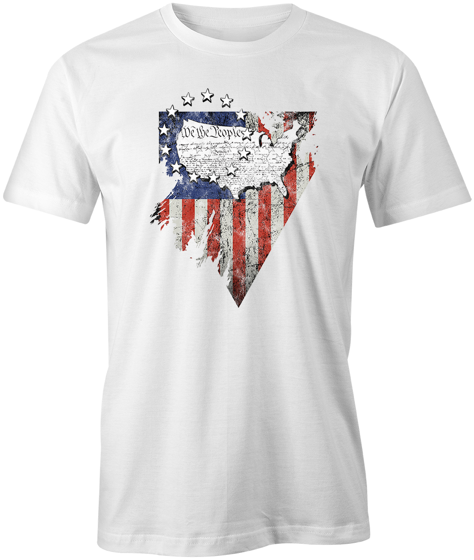 WE THE PEOPLE TShirt Tee Short-Sleeved Cotton CLOTHING PATRIOTIC S1WCA260