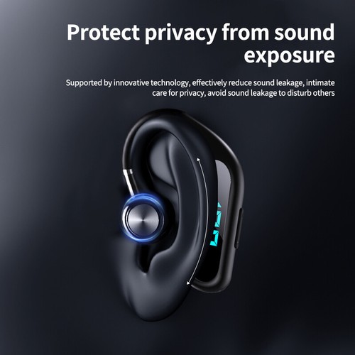Super Long 48Hr Wireless Headset Bluetooth Earphone Sport Earhook Earbud Driving - Picture 4 of 22