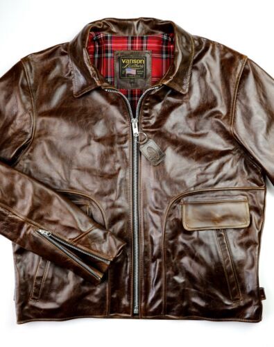 Sneakersnstuff MINT VANSON Leathers Og Jacket | eBay