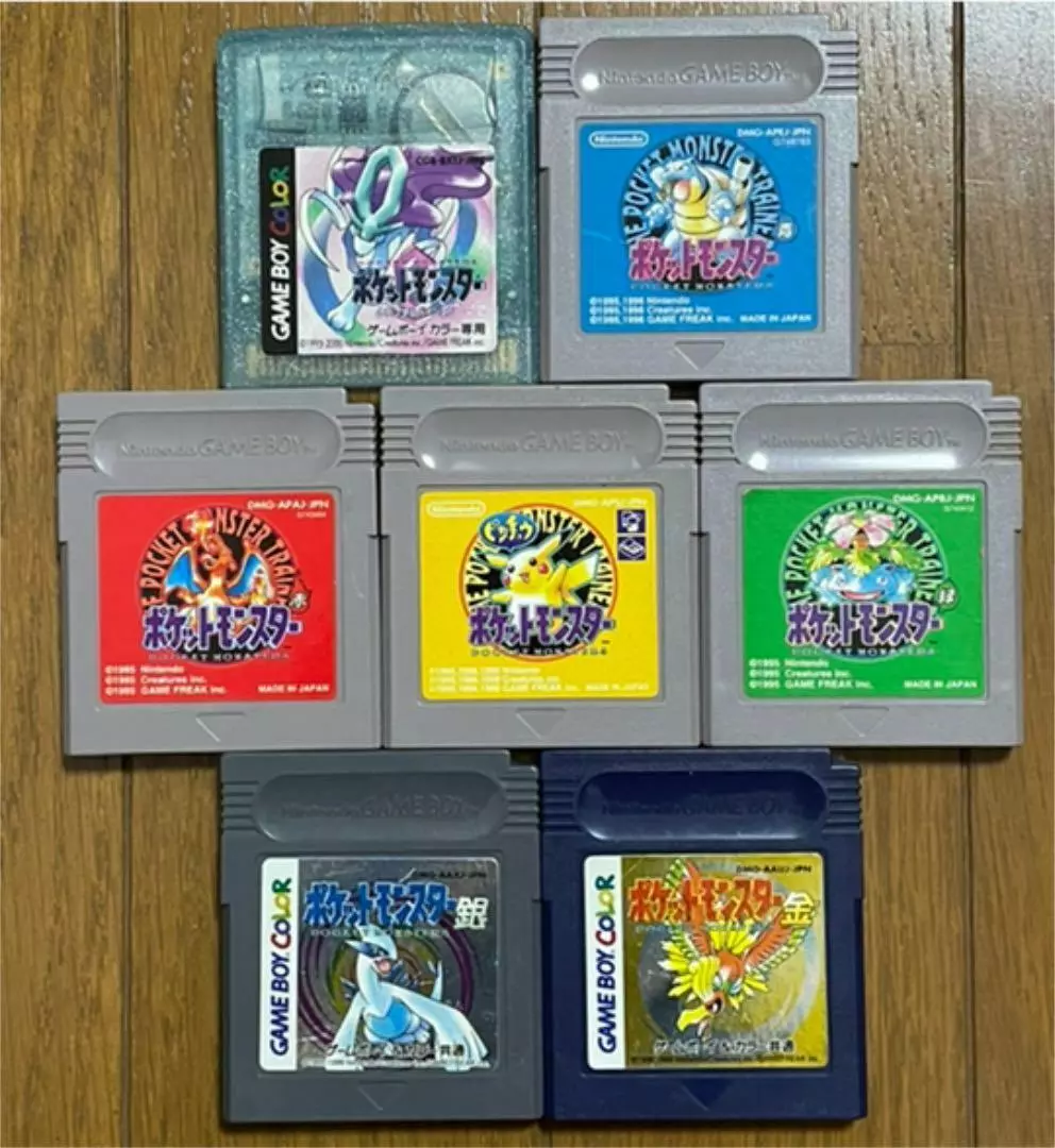 Pokemon Games Gameboy Colour Red Blue Yellow Gold 