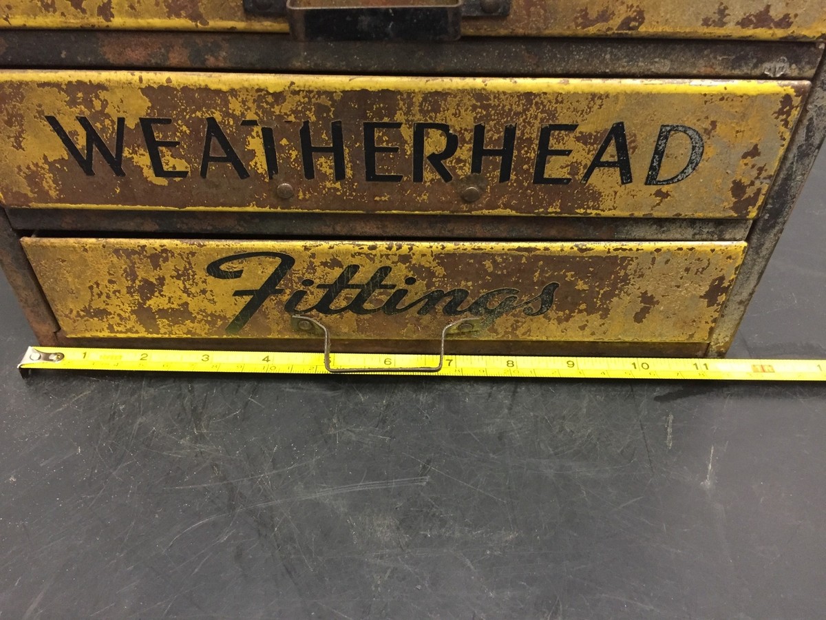 vintage weatherhead original equipment fittings metal storage