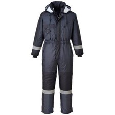 Image of PORTWEST Winter Waterproof Padded Quilted Coverall Work Wear Overall Suit S585