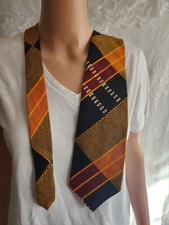 Vause Mazzea African Kente Cloth Pattern Men's Exquisite Necktie. 