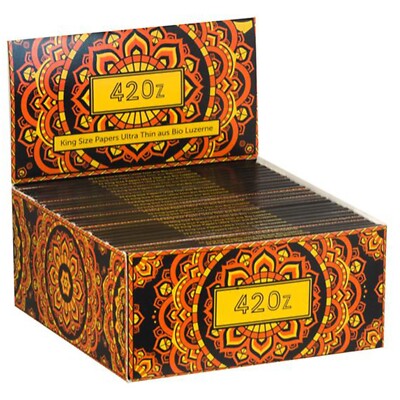 420z King Size Slim Longpapers Organic Alfalfa Orange Rolling Paper Rolling Papers