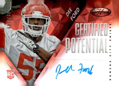 Dee Ford 2014 Certified Potential Autographs Mirror Red #PDE 093/149