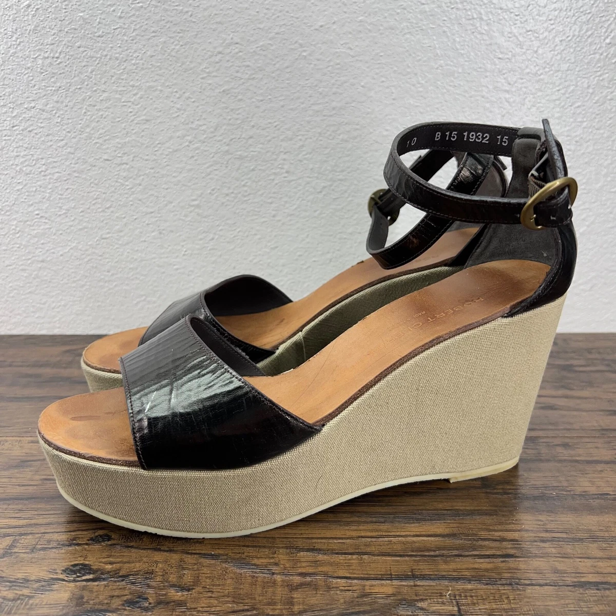 Robert clergerie wedge shoes sales