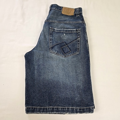 VTG Y2K JNCO Denim Jean Shorts Premium Carson 5 Pocket Zip Fly Jorts Mens 34