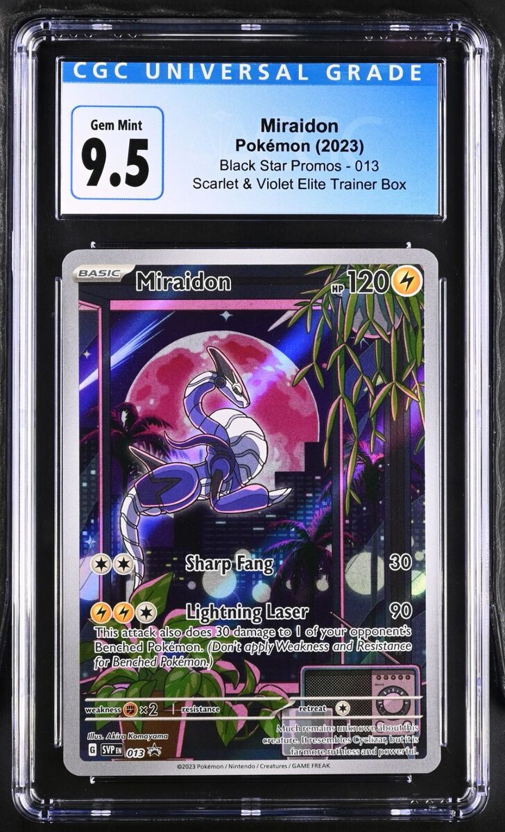 CGC Graded 9.5 Miraidon 013 Scarlet & Violet Black Star CGC Graded 9.5 Miraidon 013 Scarlet & Violet Black Star