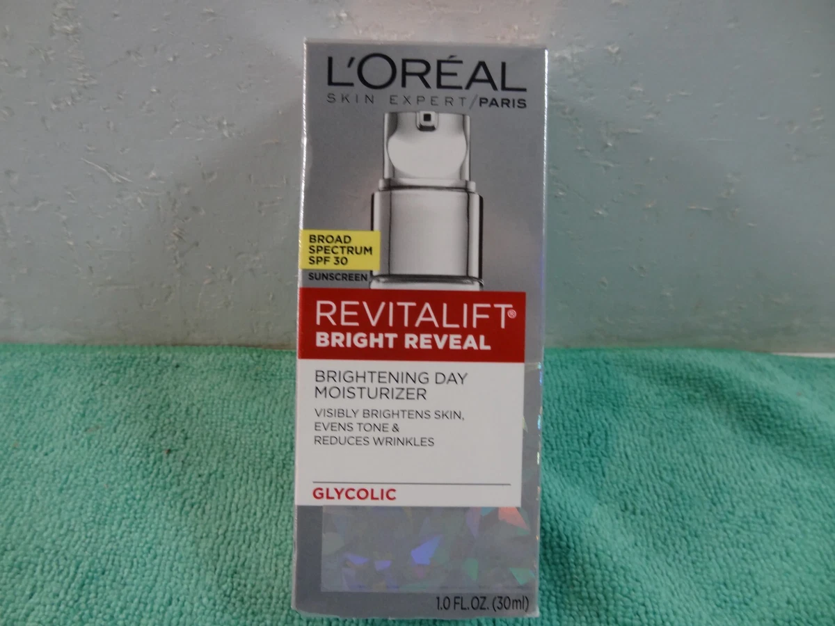 NEW L Oreal Revitalift Bright Reveal Brightening Day Moisturizer SPF 30