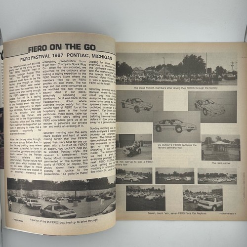 Fiero Owner Magazine Fiero Owner's Club of America Boletín 4to Trimestre 1987 - Imagen 4 de 9