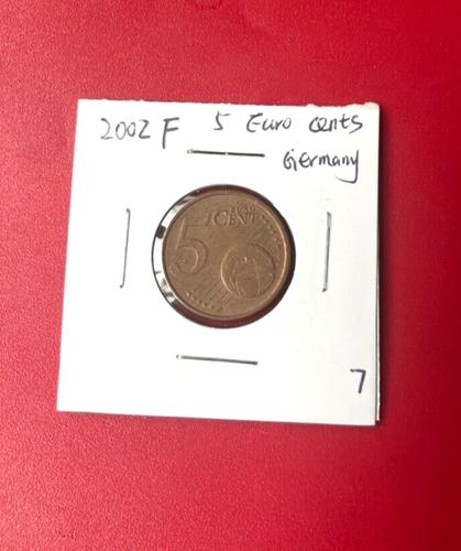 Pièces euro d'Allemagne pour 5 Cent année 2002