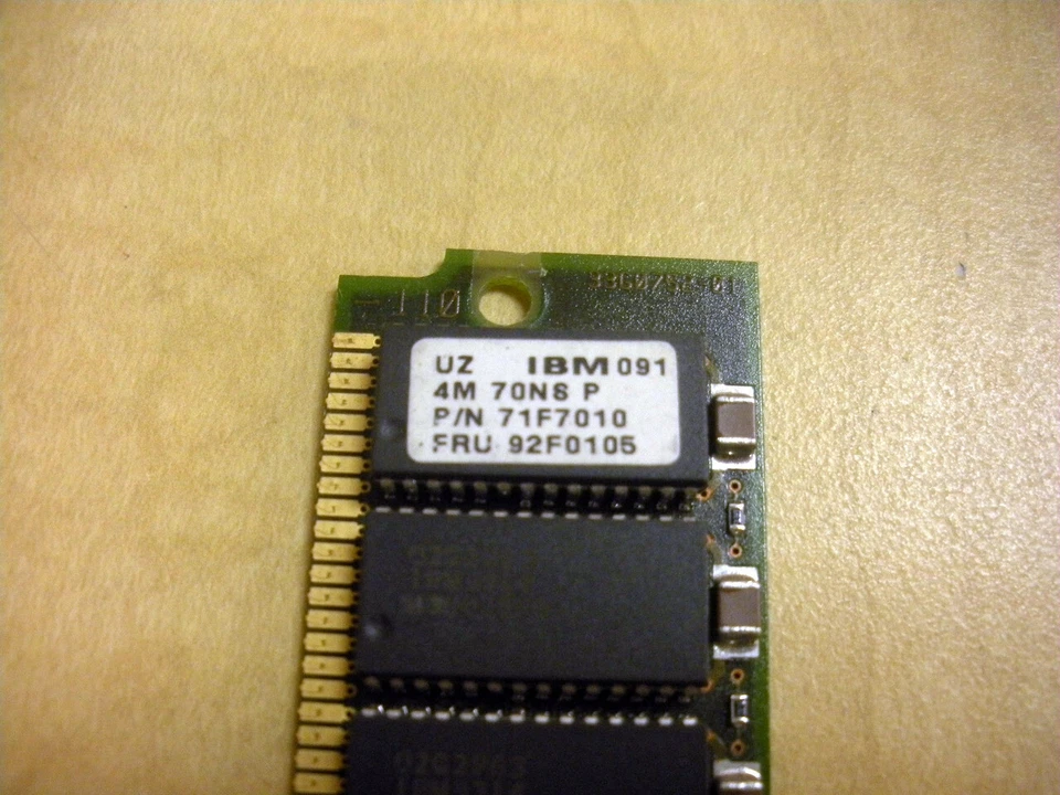 IBM 4002-701X 71F7010 92F0105 4MB (1x 4MB) Memoria SIMM Foto 2 de 2