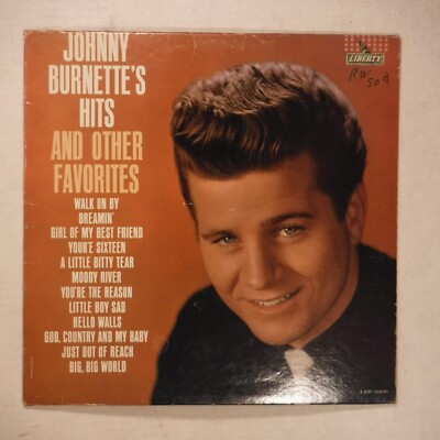 JOHNNY BURNETTE’S HITS… / 12 INCH 33 RPM MONO VINYL LP / LIBERTY LRP ...