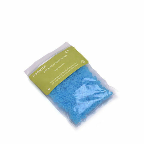 1000 Pcs Orthodontic Separator Tie Dental Elastics Bands Force Blue